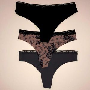 NWT Victoria Secret seamless panty bundle 3 for $24